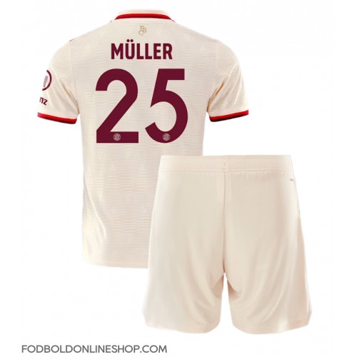 Bayern Munich Thomas Muller #25 Tredje trøje Børn 2024-25 Kortærmet (+ Korte bukser)